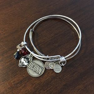 Set of 2 Alex & Ani UConn Bracelets